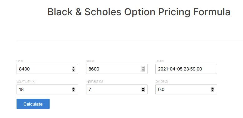 Option Calculator